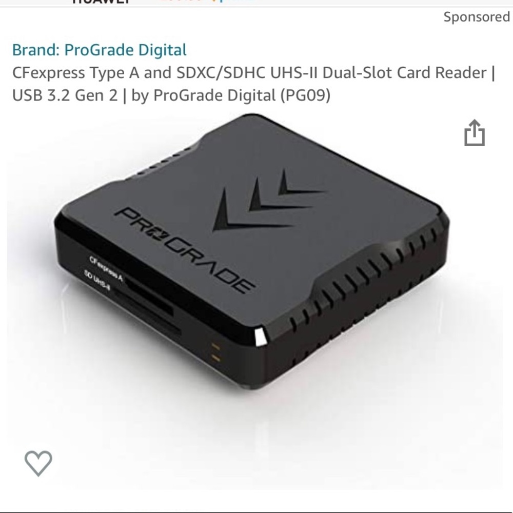 CFexpress Type A and SDXC/SDHC UHS-II Dual-Slot Card Reader | USB 3.2 Gen 2